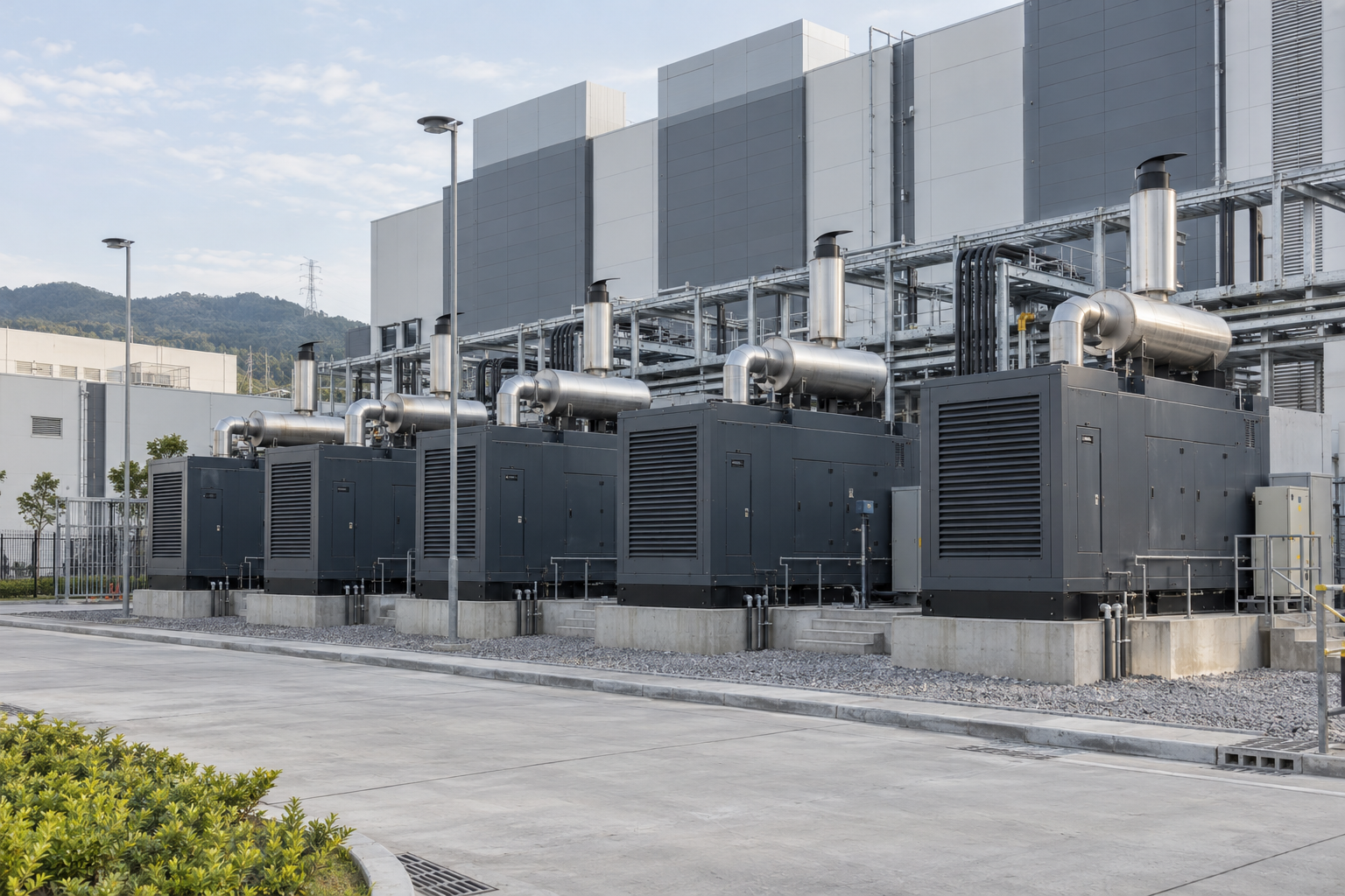 Data-center standby station AI-generated scenario image