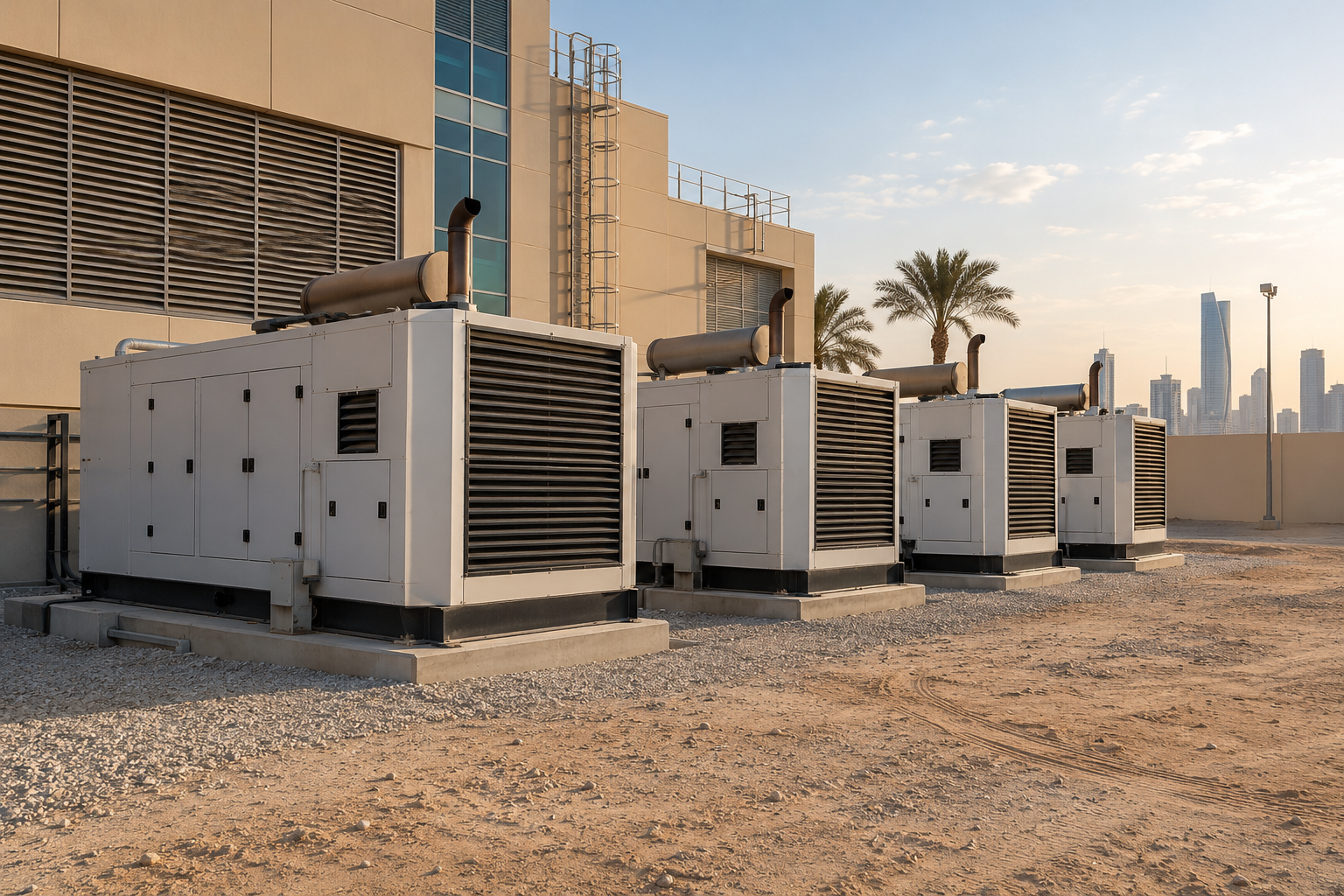 High-heat standby power AI-generated scenario image