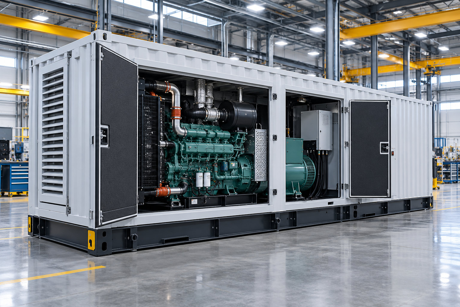 Power generation sets illustrative equipment scene