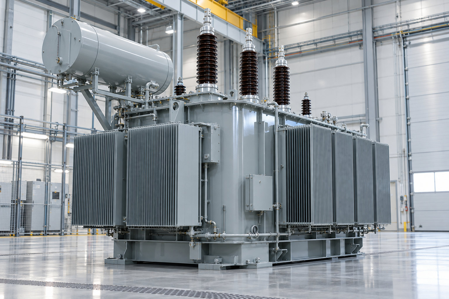 Power transformers illustrative equipment scene